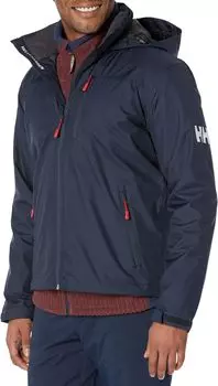 Куртка Crew Hooded Midlayer Jacket Helly Hansen, темно-синий