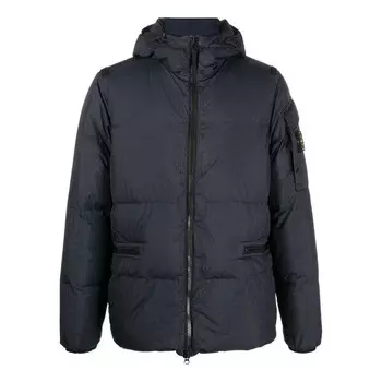 Куртка crinkle reps down jacket 'navy' Stone Island, синий