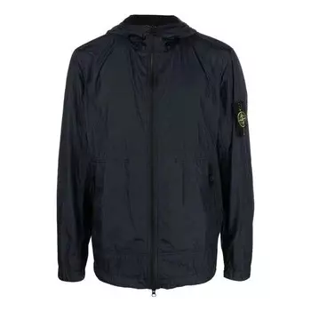 Куртка crinkle reps hooded jacket 'navy' Stone Island, синий