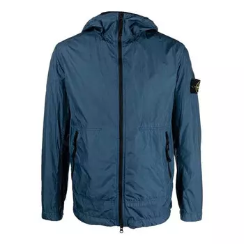 Куртка crinkle reps light hooded jacket 'dark blue' Stone Island, синий