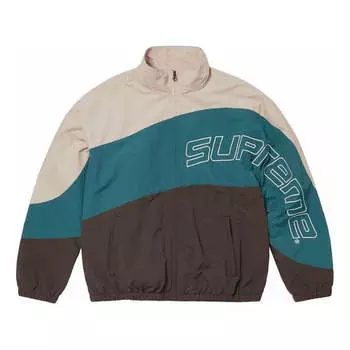 Куртка curve track jacket 'tan black blue' Supreme, бежевый
