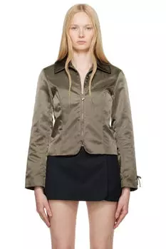 Куртка цвета хаки «Анси» Sandy Liang