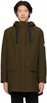 Куртка цвета хаки с кулиской Hugo