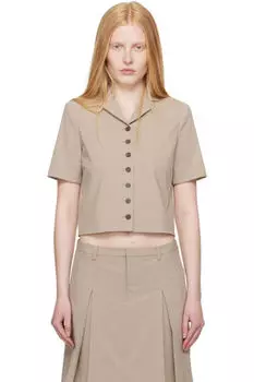 Куртка цвета «тауп» от Beverly Sandy Liang