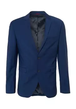 Куртка D Wo темно-синяя, воротник с лацканами, планка на пуговицах, мужская DUNMORE, цвет 660 Royal