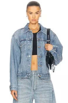 Куртка дальнобойщика Alexander Wang, цвет Vintage Light Indigo