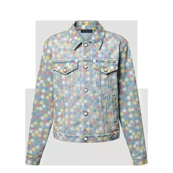 Куртка дальнобойщика Damier Denim Louis Vuitton, мультиколор