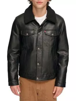 Куртка дальнобойщика из искусственной овчины Levi'S, черный