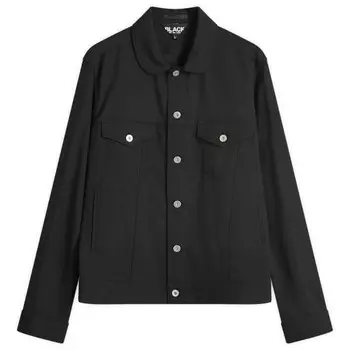 Куртка дальнобойщика из шерстяного габардина Comme Des Garons Black, черный