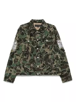 Куртка дальнобойщика камуфляжного цвета Who Decides War, зеленый