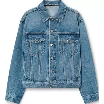 Куртка дальнобойщика оверсайз Alexander Wang, индиго