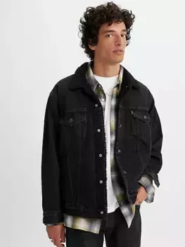 Куртка дальнобойщика свободного кроя из шерпы Levi's, черный