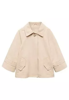 Куртка демисезонная CLAUDIAB Mango Kids, цвет beige