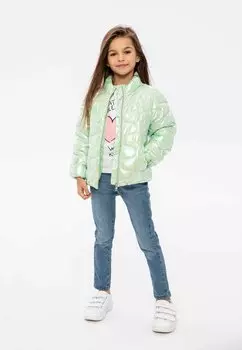 Куртка демисезонная SHINY PUFFER MINOTI, цвет mint