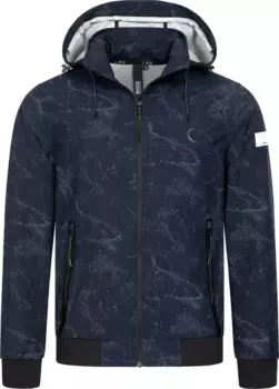 Куртка DEPROC Active Softshell "ROSS PEAK MEN", также доступна в больших размерах, цвет Indigo