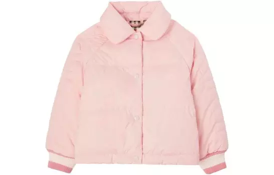 Куртка детская Burberry с рукавами на резинке, розовый