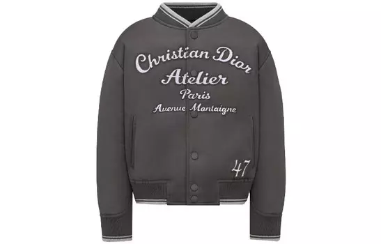 Куртка детская Dior бейсбольная, серый