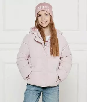 Куртка детская Guess с капюшоном, розовый