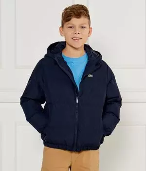 Куртка детская Lacoste утепленная с капюшоном, синий