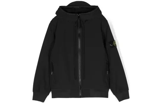 Куртка детская Stone Island на молнии, черный