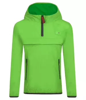 Куртка детская Tommy Hilfiger с капюшоном, зеленый