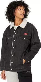 Куртка Dickies Juniors Oversized Sherpa Trucker, цвет Dark Stone