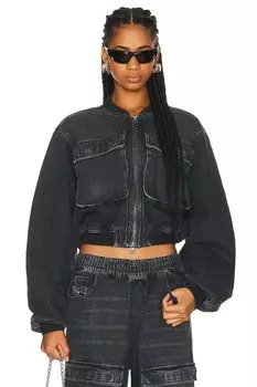 Куртка Diesel Denim Bomber, серый