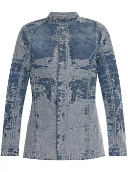 Куртка Diesel с потертостями, синий