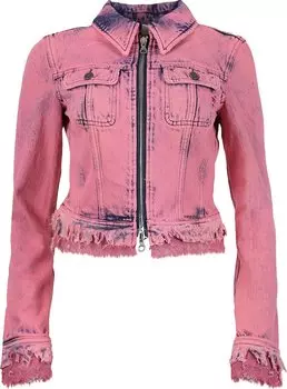 Куртка Diesel Slim Denim Zip Jacket 'Rose', розовый
