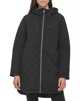 Куртка DKNY Diamond Quilt, черный