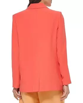 Куртка DKNY Frosted Twill One-Button Jacket, цвет Persimmon