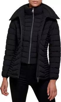 Куртка DKNY Packable Bib Front Jacket, черный