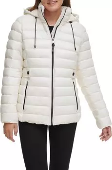 Куртка DKNY Short Packable With Side Tab, цвет Pearl