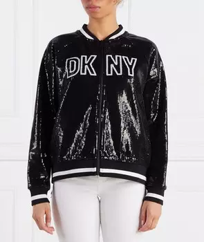 Куртка DKNY Sport SEQUIN LOGO Regular Fit, черный