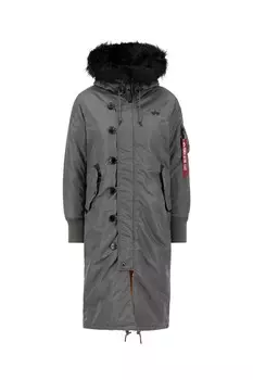 Куртка длинная с хвостом Alpha Industries, зеленый