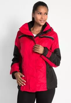 Куртка для активного отдыха 3 IN 1 MIT ABNEHMBARER UND REFLEKTOREN bonprix, красный
