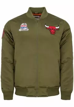 Куртка для активного отдыха CHICAGO BULLS Mitchell & Ness, цвет olive