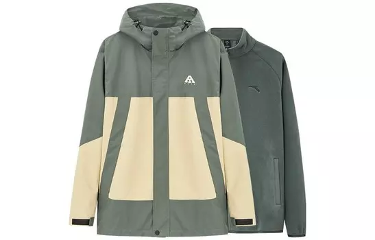 Куртка для активного отдыха на открытом воздухе для мужчин Variety Training Collection цвета морской волны/вегетарианский хаки Anta, хаки