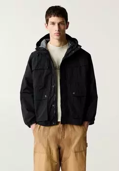 Куртка для активного отдыха PULL&BEAR, черный