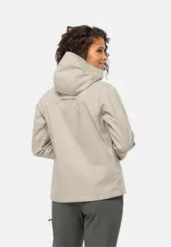 Куртка для активного отдыха WANDERMOOD 3L W Jack Wolfskin, светло-серый