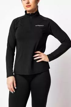 Куртка для бега Легкие куртки для тренировок на молнии с перекрестной молнией H&O Direct, черный