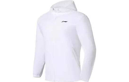 Куртка для бега мужская белая Lining, белый