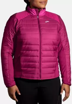 Куртка для бега SHIELD HYBRID JACKET 2.0 Brooks, цвет dk mauve mauve
