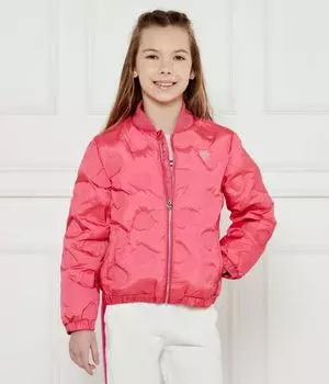 Куртка для девочек Guess стеганая с логотипом, розовый