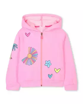 Куртка для девочек с капюшоном и застежкой-молнией Billieblush, цвет Rosa