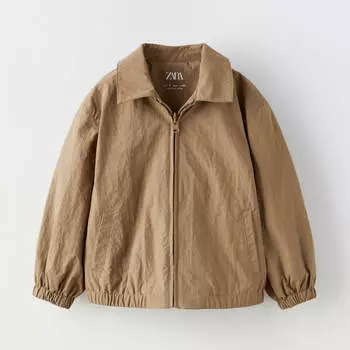 Куртка для девочек Zara Nylon, коричневый
