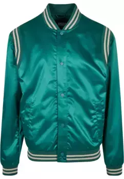 Куртка для колледжа URBAN CLASSICS " Urban Classics Men's Satin College Jacket" (1 шт.), без капюшона, зеленый