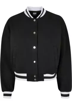 Куртка для колледжа URBAN CLASSICS " Urban Classics Women's Ladies Oversized College Sweat Jacket" (1 шт.), без капюшона, черный