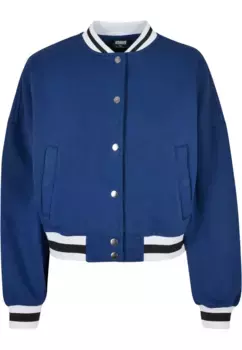 Куртка для колледжа URBAN CLASSICS " Urban Classics Women's Ladies Oversized College Sweat Jacket" (1 шт.), без капюшона, синий