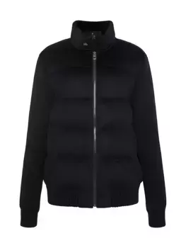 Куртка для коляски из смеси шерсти и кашемира Gorski, черный